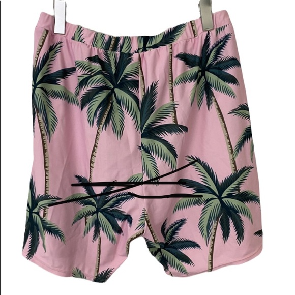 Palm tree cozy soft shorts Men size 2XL - Picture 3 of 8